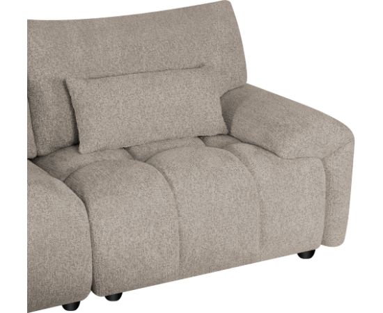 Dīvāns BARBARA trīsvietīgs, gaiši brūns Jaunumi -Dārzam