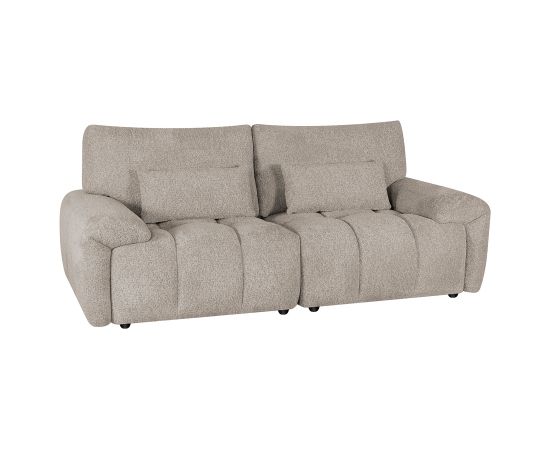 Dīvāns BARBARA 2,5-vietīgs, gaiši brūns Jaunumi -Dārzam