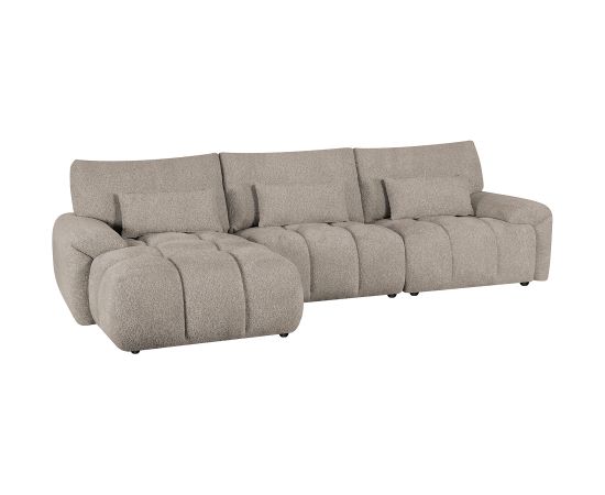 Stūra dīvāns BARBARA KS, gaiši brūns Jaunumi -Dārzam