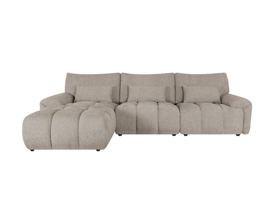 Stūra dīvāns BARBARA KS, gaiši brūns Jaunumi -Dārzam