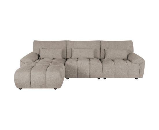 Stūra dīvāns BARBARA KS, gaiši brūns Jaunumi -Dārzam