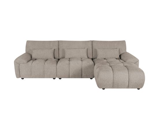 Stūra dīvāns BARBARA LS, gaiši brūns Jaunumi -Dārzam