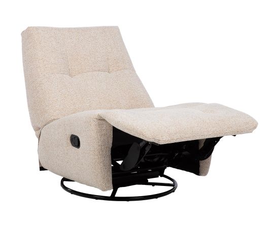 Recliner armchair WILLA with swinging and rotating manual mechanism, beige Новинки Для дома и сада 