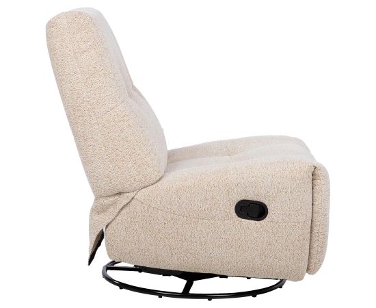 Recliner armchair WILLA with swinging and rotating manual mechanism, beige Новинки Для дома и сада 