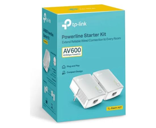 TP-LINK TPLINK Power-LAN PowerLAN TL-PA411 TLPA411 KIT (TL-PA411 KIT) Wireless Routers