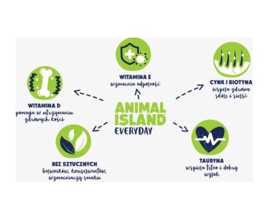 ANIMAL ISLAND Indyk w rosole karma dla kota monopak 40x85g Kaķu konservi