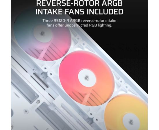 Corsair 4500X RS-R ARGB Tempered Glass Mid-Tower, White Midi Tower Datoru korpusi