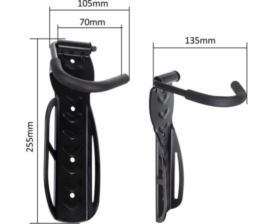 Maclean Bicycle Stand Bike Wall Mount Holder Vertical Steel Storage Hook 24" - 29" Другие аксессуары для велосипедов