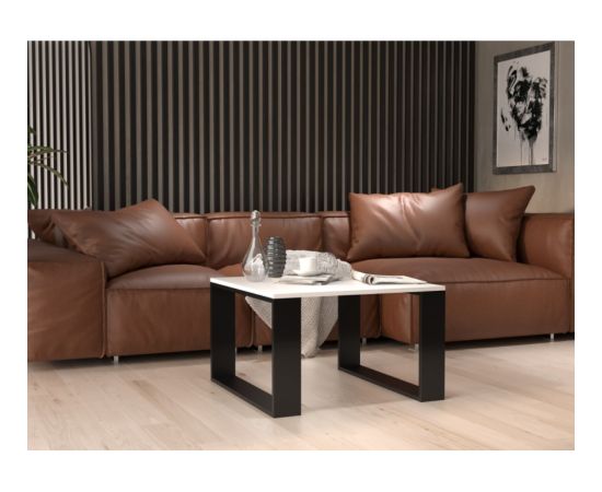 Top E Shop MODERN MINI table 67x67x40 cm White/Black Jaunumi -Dārzam