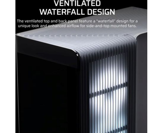 Corsair 4500X LX-R RGB Tempered Glass Mid-Tower, White Midi Tower Datoru korpusi