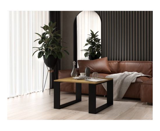 Top E Shop MODERN MINI table 67x67x40 cm Artisan Oak/Black Новинки Для дома и сада 