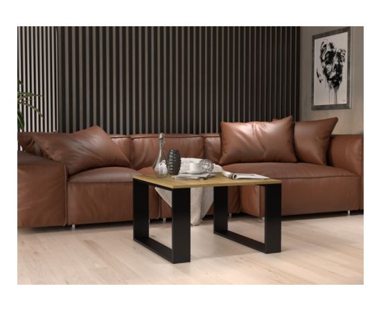 Top E Shop MODERN MINI table 67x67x40 cm Artisan Oak/Black Новинки Для дома и сада 