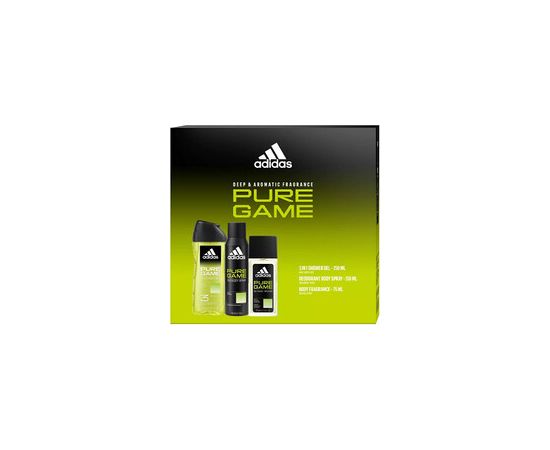 Adidas Pure Game Gift set Deodorant 75 ml, deospray 150 ml and shower gel 250 ml 75ml Dāvanu komplekti