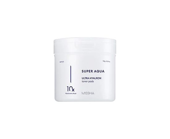 Missha Super Aqua Ultra Hyalron Toner Pads ( 90 ks ) - Hydratační tampónky 180ml Ķermeņa kosmētika