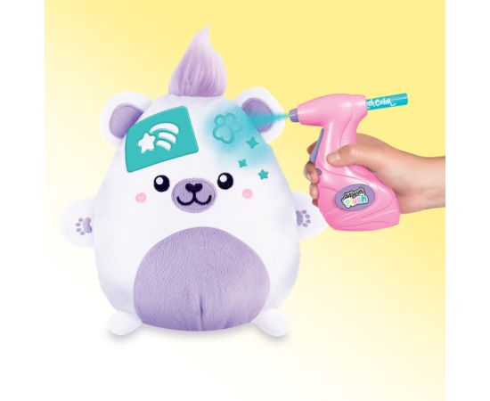 AIRBRUSH PLUSH Plīša DIY komplekts Kawaii Bear ar aerogrāfu, 25 cm Mīkstās rotaļlietas