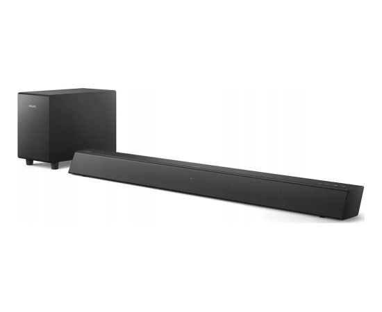 Soundbar Philips TAB5305/12, 2.1 channels, 70 W, 30 W, Wireless, 40 W, Black Jaunumi - Datori