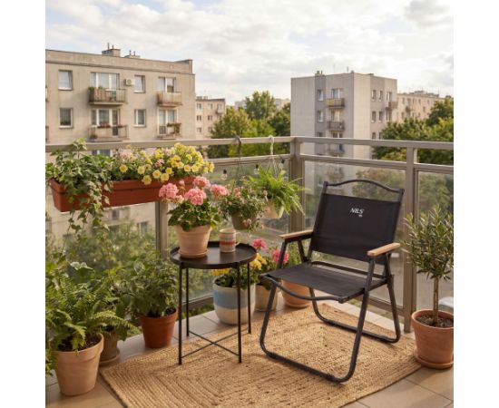 NC4307 BLACK SALOKAMAIS KRĒSLS NILS CAMP Кемпинг стулья