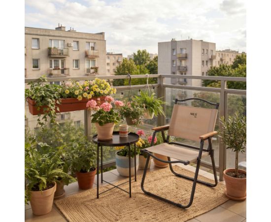 NC4307 NILS CAMP BĒŠS SALOKĀMS KRĒSLS Кемпинг стулья