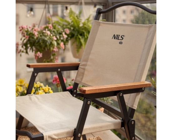 NC4307 NILS CAMP BĒŠS SALOKĀMS KRĒSLS Кемпинг стулья