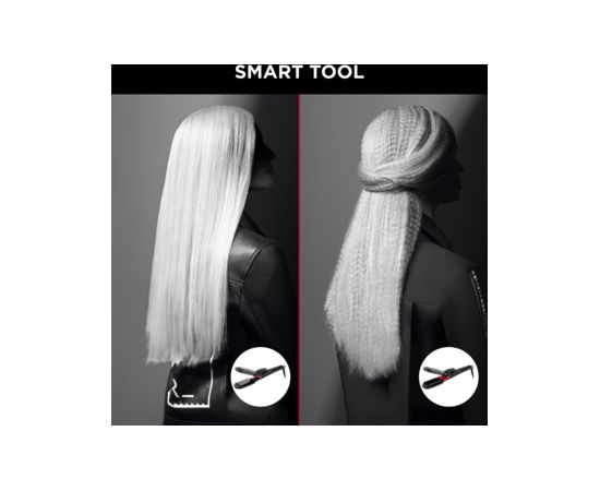 Rowenta Hair styler CF422LF0 X KARL LAGERFELD Infinite Looks Temperature (max) 190 °C Number of heating levels 1 48 W Black/Red Matu veidotāji
