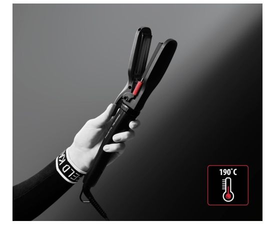 Rowenta Hair styler CF422LF0 X KARL LAGERFELD Infinite Looks Temperature (max) 190 °C Number of heating levels 1 48 W Black/Red Matu veidotāji