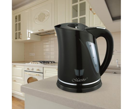 Maestro MR038 electric kettle 1.7 L 2000 W Black Tējkannas (elektriskās)