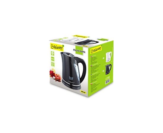 Maestro MR038 electric kettle 1.7 L 2000 W Black Tējkannas (elektriskās)