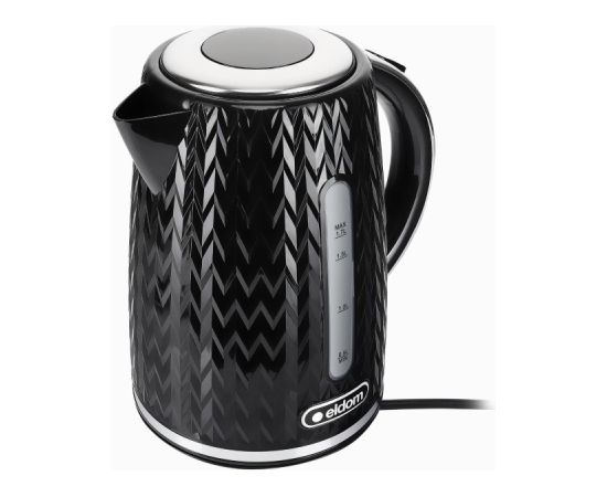 Eldom NELO kettle, capacity 1.7 l, power 2000 W, black Tējkannas (elektriskās)
