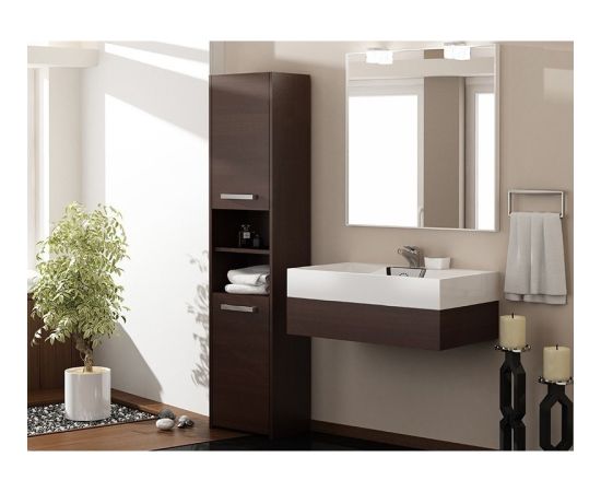 Top E Shop Topeshop S40 WENGE bathroom storage cabinet Brown Новинки Для дома и сада 