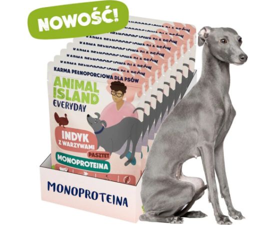 ANIMAL ISLAND Monoproteinowa indyk dla psa 9x300g Suņu barība