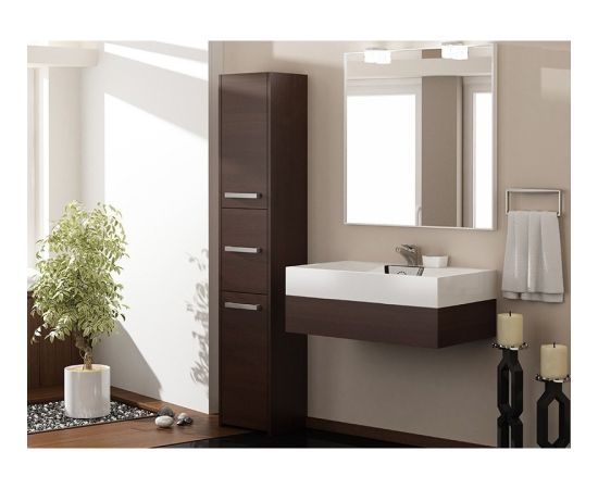 Top E Shop Topeshop S43 WENGE bathroom storage cabinet Brown Новинки Для дома и сада 