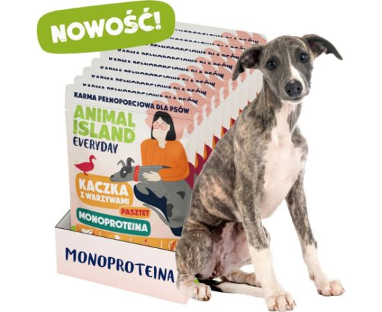 ANIMAL ISLAND Monoproteinowa kaczka karma dla psa 9x300g Suņu barība