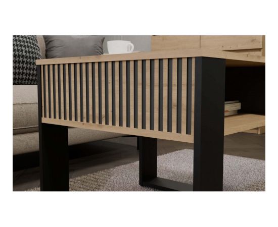 Top E Shop MODERN 2P MINI SLIM coffee table, artisan/black Новинки Для дома и сада 
