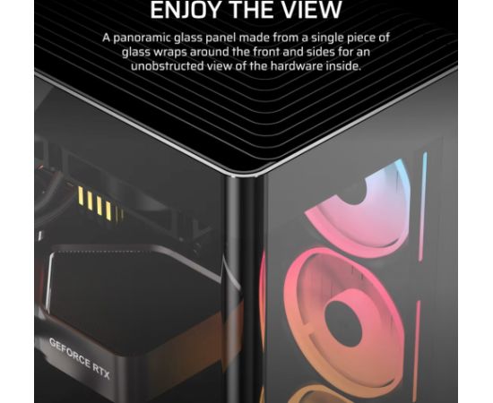 Corsair 4500X LX-R RGB Tempered Glass Mid-Tower, Black Midi Tower Datoru korpusi