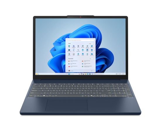 Notebook LENOVO IdeaPad Slim 3 15AHP10 CPU AMD RyzenT 7 8840HS 3.3 GHz 15.3 " 1920 x 1200 pixels RAM 16 GB DDR5-SDRAM SSD 512 GB Discrete graphics Not available On-board graphics Yes Numeric keypad Yes Colour Blue Weight 1.63 kg 5600 MHz 83KA003VRM Portatīvie datori