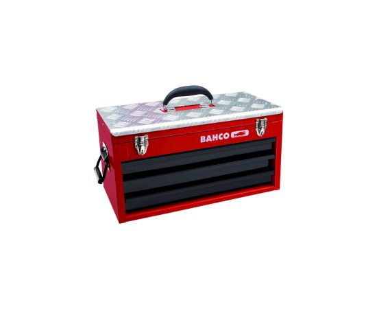 Bahco Metallic case with 3 drawers and upper tray 523x257x300mm with reinforced lid Новинки Для дома и сада 