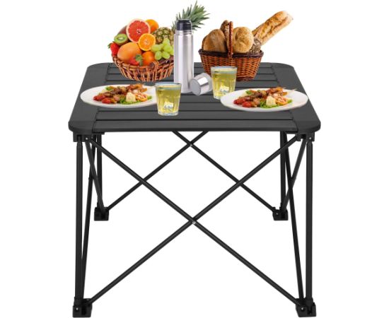 Saliekams tūrisma galds Springos CS0113, 52.5x52.5x46 cm, melns Jaunumi, mēbeles, māja