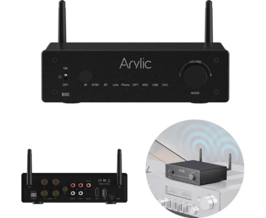 Arylic Arylic B50 Multi Wejściowy Wzmacniacz Audio z Odbiornikiem i Nadajnikiem Bluetooth Усилители / A/V ресиверы