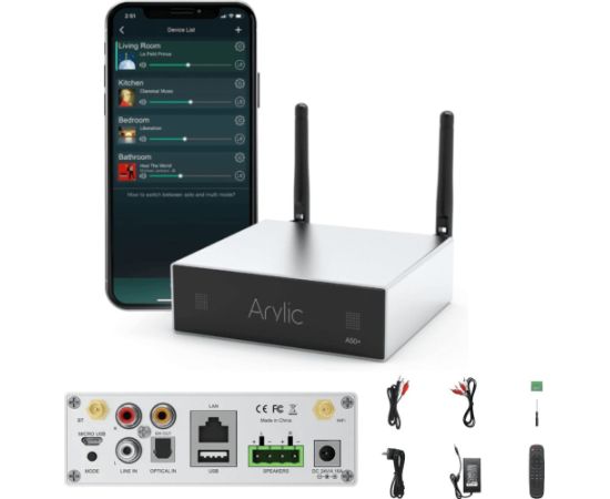 Arylic ARYLIC A50+ odtwarzacz sieciowy wzmacniacz 100W Усилители / A/V ресиверы