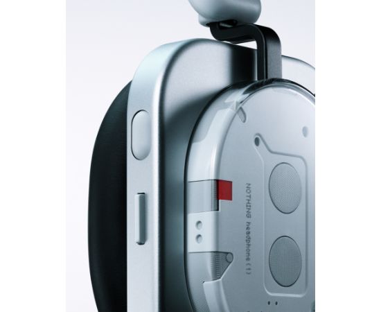 Nothing Headphone (1), white headphones, Sound by KEF, Adaptive Noise Cancellation (ANC), HI-RES audio Austiņas