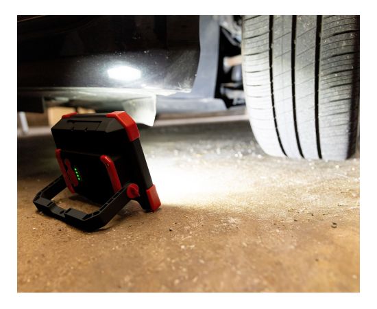 Wiha cordless construction spotlight 30 watts black/red, integrated battery Jaunumi -Dārzam