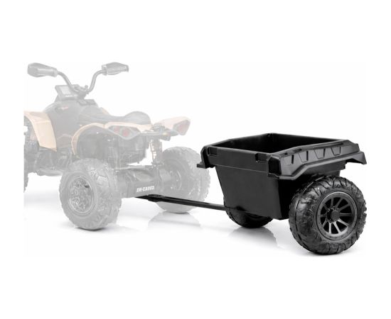 Lean Cars 5988-B Universal Trailer for Battery-Powered Vehicles Black Jaunumi, Bērnu preces