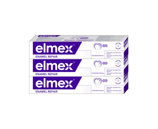 Elmex Enamel Repair Trio Toothpaste 75ml Zobu pastas un mutes dobuma skalojamie līdzekļi