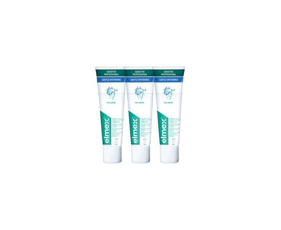 Elmex Sensitive Whitening Trio Toothpaste (sensitive teeth) 75ml Zobu pastas un mutes dobuma skalojamie līdzekļi