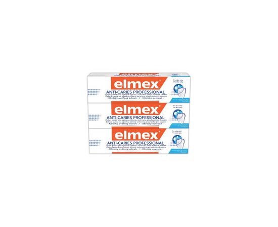 Elmex Anti Caries Professional Trio Toothpaste (3 pcs) - Toothpaste 75ml Духи и косметика