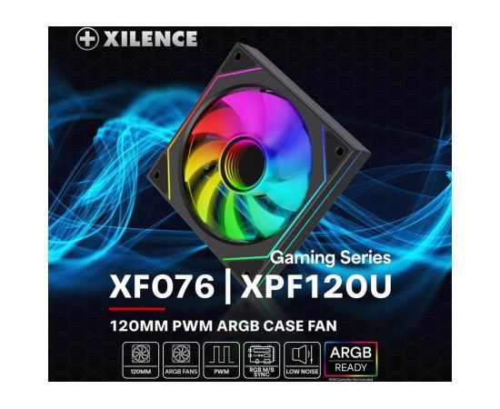 CASE FAN 120MM XPF120U.ARGB/12V XF076 XILENCE Korpusu dzesēšana