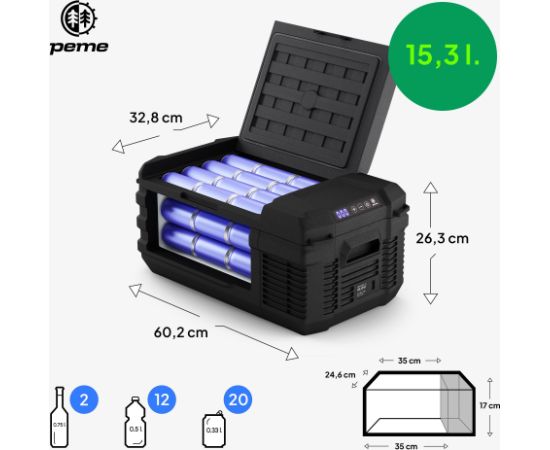 Lodówka turystyczna Peme Quest 15 Dark Sky Jaunumi - Audio-Video