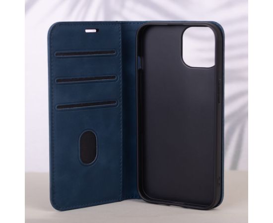 Fusion Smart Suede Grāmatveida maks Samsung A165 Galaxy A16 5G  zils Neoriģinālie Maciņi