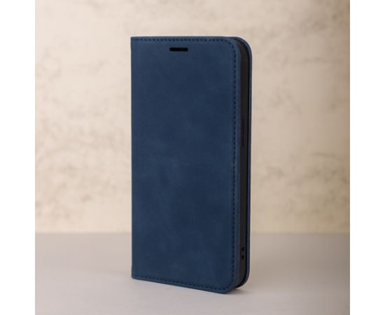 Fusion Smart Suede Grāmatveida maks Samsung A165 Galaxy A16 5G  zils Neoriģinālie Maciņi