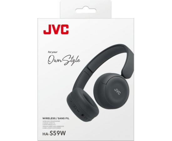 JVC HA-S59W Headset Wired & Wireless Head-band Music/Everyday USB Type-C Bluetooth Black Austiņas